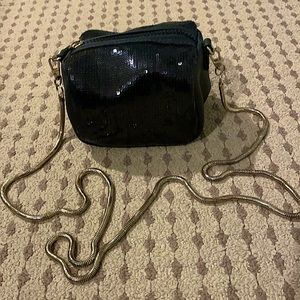 Black Sequin Evening Bag